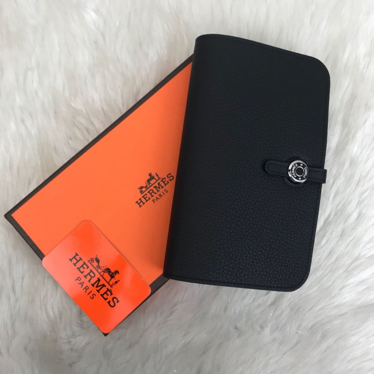 HERMES DOGON WALLET SİYAH